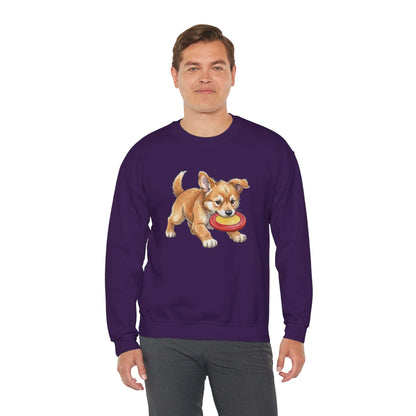 Watercolor Dog painting Unisex Crewneck Sweatshirt style 5