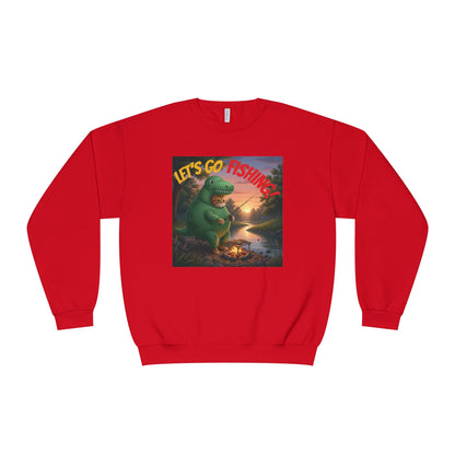Crocodile Cat Fishing Unisex NuBlend Sweatshirt style 3