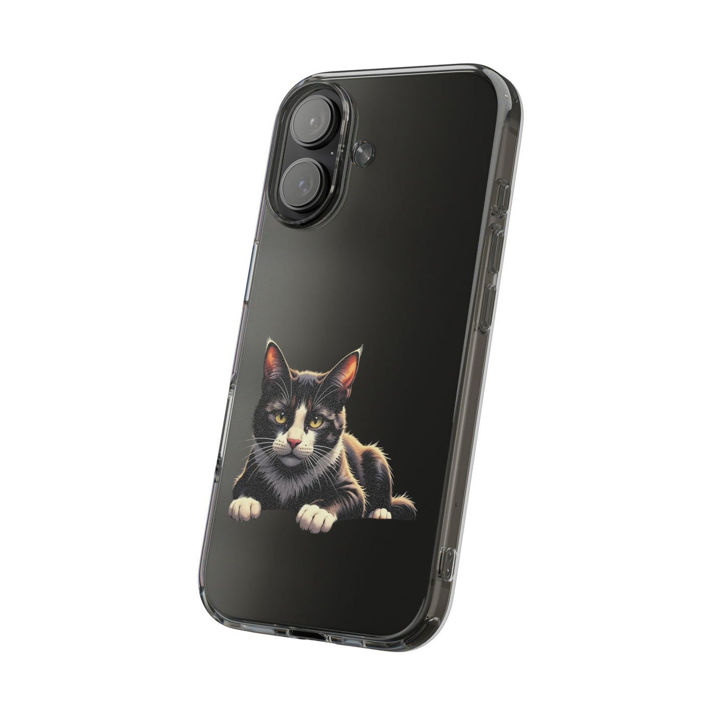 Cat Lover Impact-Resistant Clear Phone Case, Pet Gift, Durable Cat Design, Cute Phone Cover, Unique Cat Art, Animal Lover Accessory