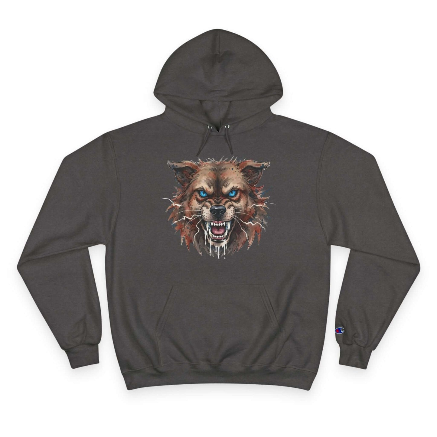 Angry Dog Men and Women Champion Hoodie style 3