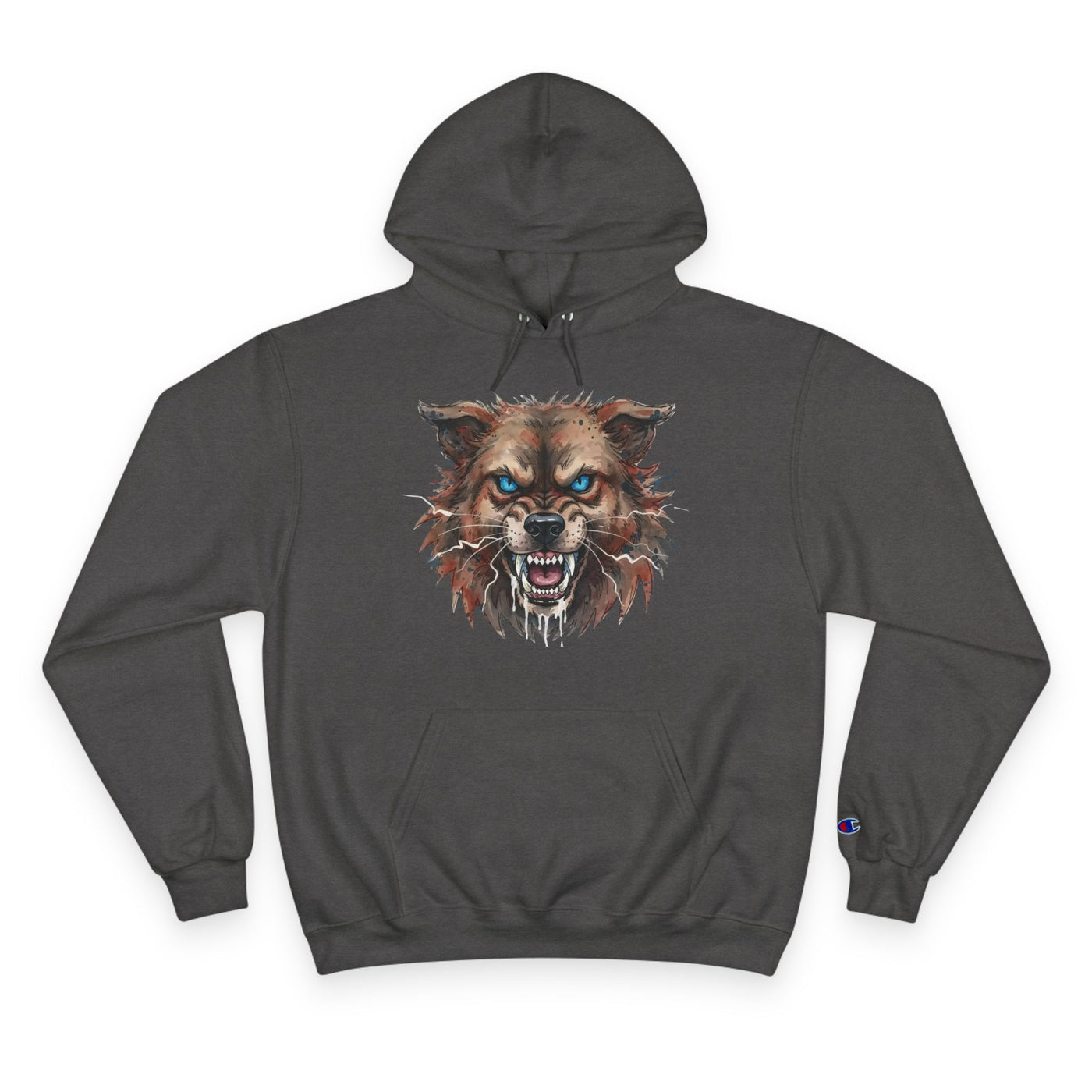 Angry Dog style 3 Men and Women Champion Hoodie