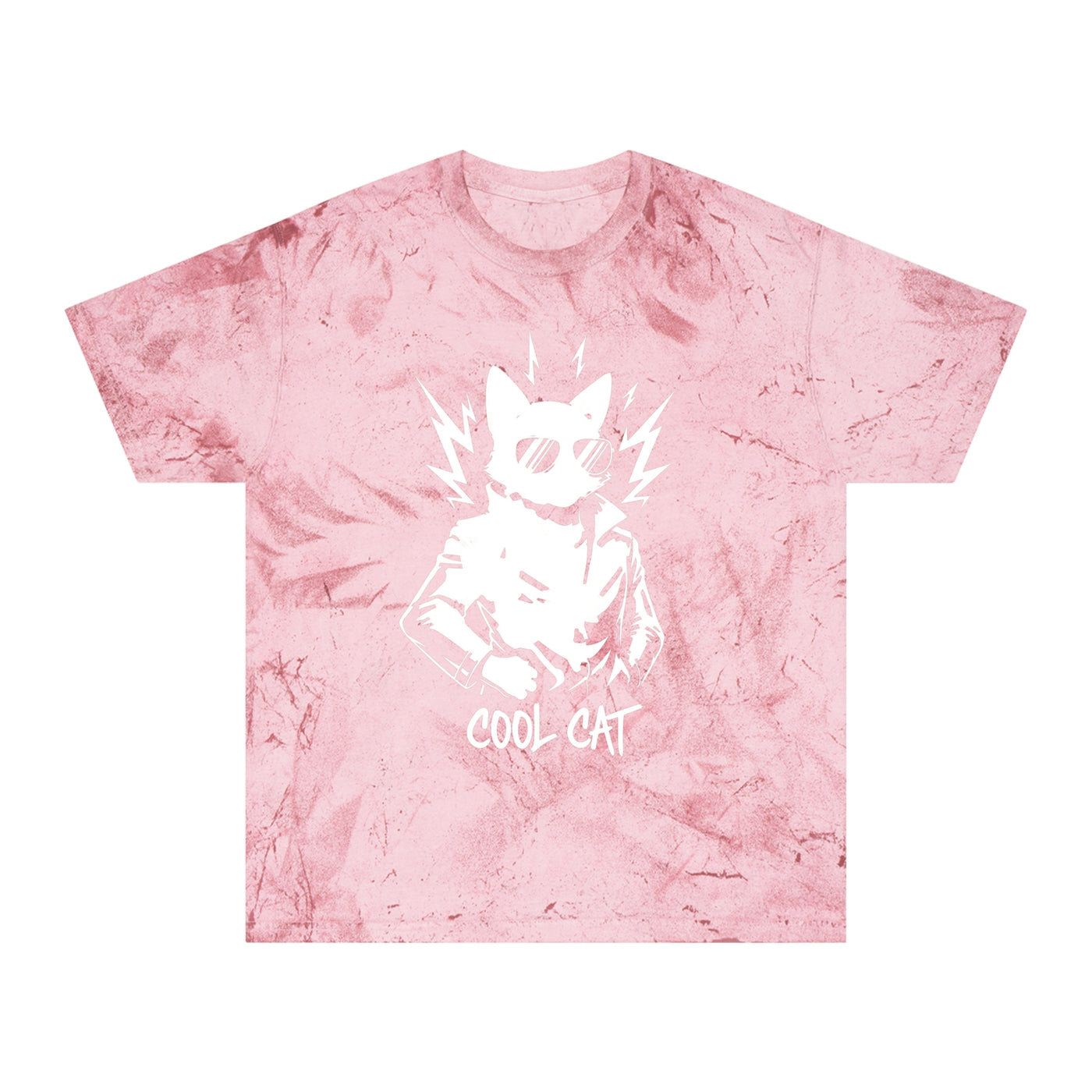 White Cool Cat Unisex T-Shirt - Vibrant Graphic Tee, Gift for Cat Lovers, Casual Wear, Streetwear, Unique Style