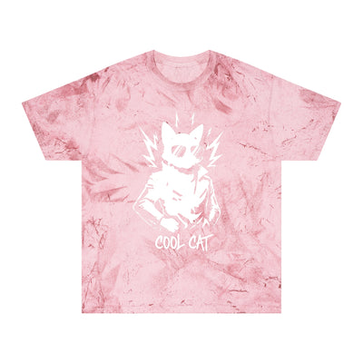 White Cool Cat Unisex T-Shirt - Vibrant Graphic Tee, Gift for Cat Lovers, Casual Wear, Streetwear, Unique Style