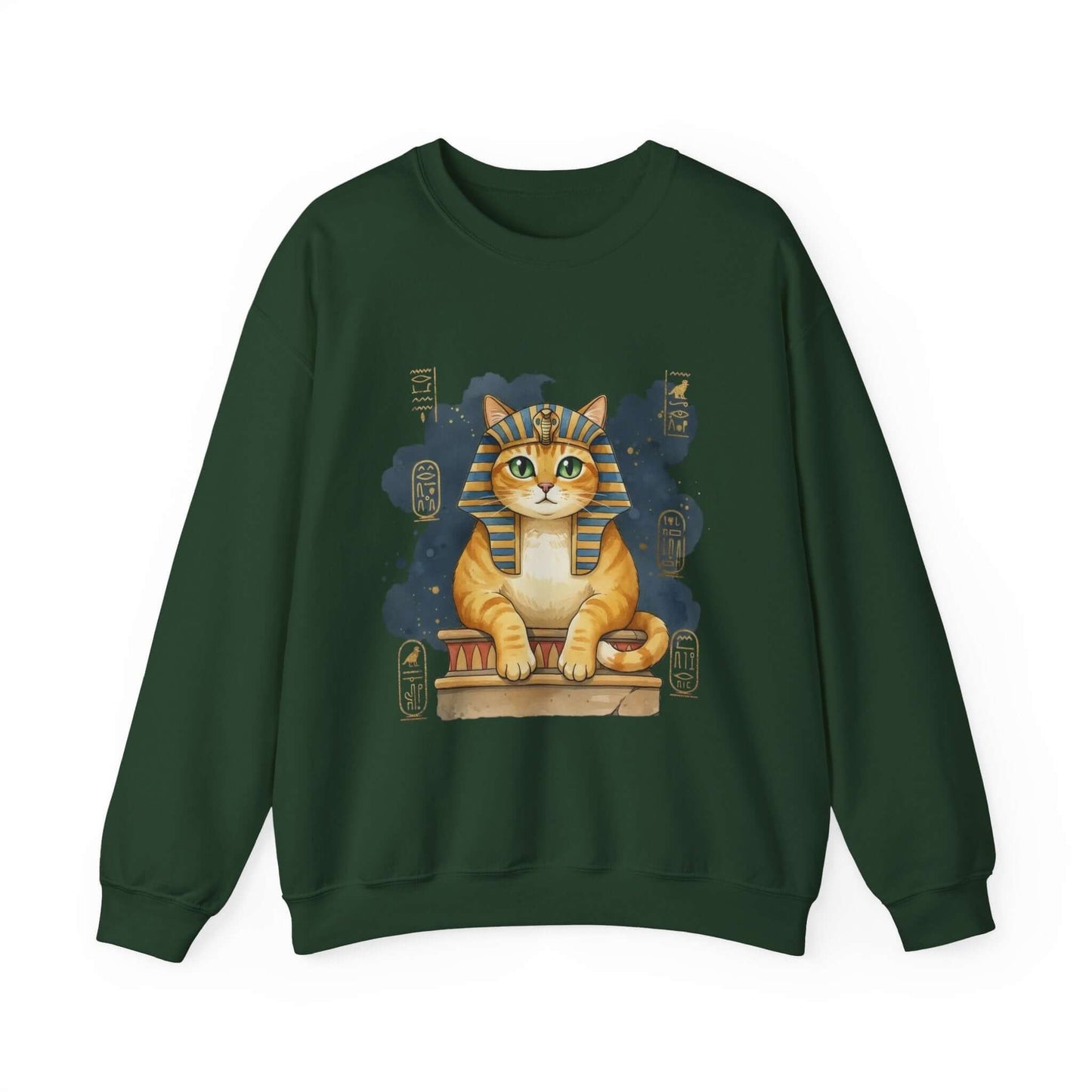 Watercolor Cat painting Unisex Crewneck Sweatshirt style 4