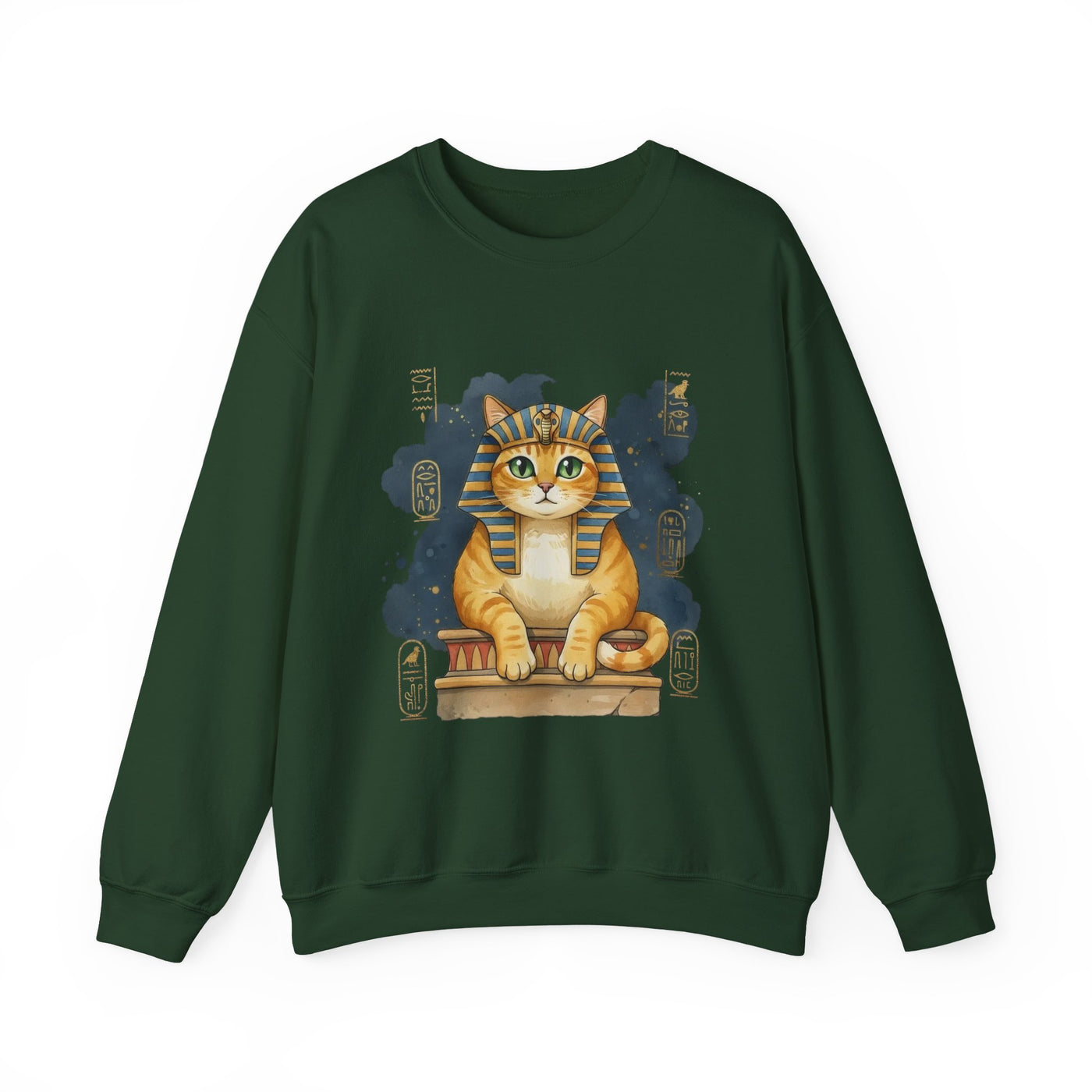 Watercolor painting style 9 Men & Women Cute Cat Pile Crewneck Sweatshirt