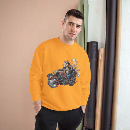 Angry Dog Onboard Graphic Champion Crewneck Sweatshirt style 3