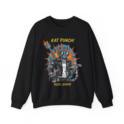 Cool Cat Unisex Heavy Blend Crewneck Sweatshirt style 1