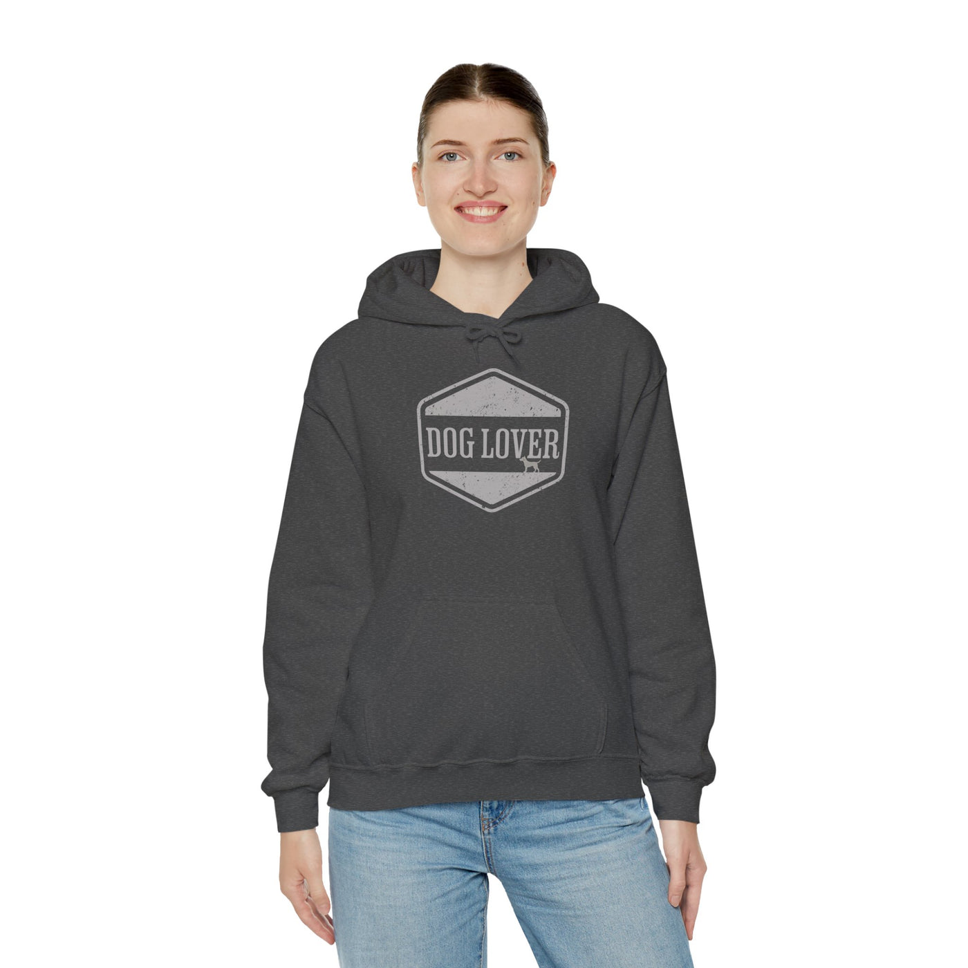 Dog Lover plus Slogan on Back Unisex Pullover Hoodie