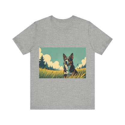 Adorable Dog comic style 3 Unisex Soft Tee| Cute Dog Lover's Shirt, Animal Graphic T-Shirt, Pet Themed Gift, Casual Wear