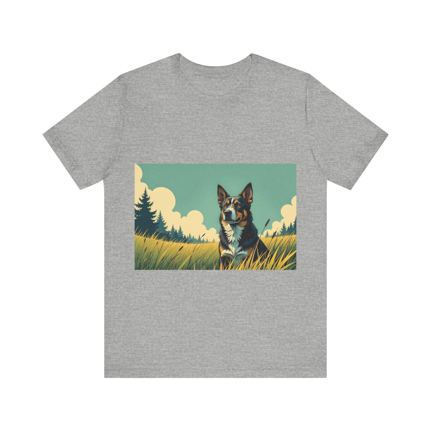 Adorable Dog comic style 3 Unisex Soft Tee| Cute Dog Lover's Shirt, Animal Graphic T-Shirt, Pet Themed Gift, Casual Wear