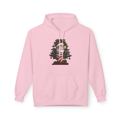 Kitten hiding in Christmas stocking Unisex Fleece Hoodie style 3