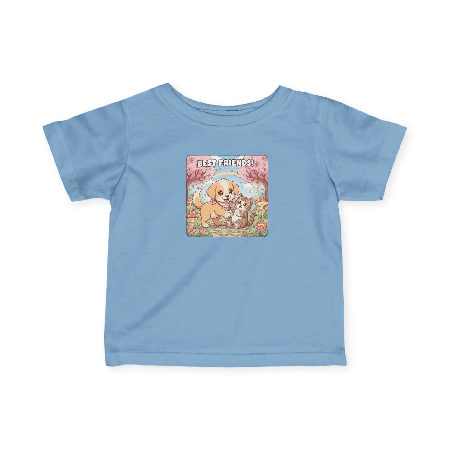 Puppy & Kitten Best Friends Infant Baby T-Shirt style 4