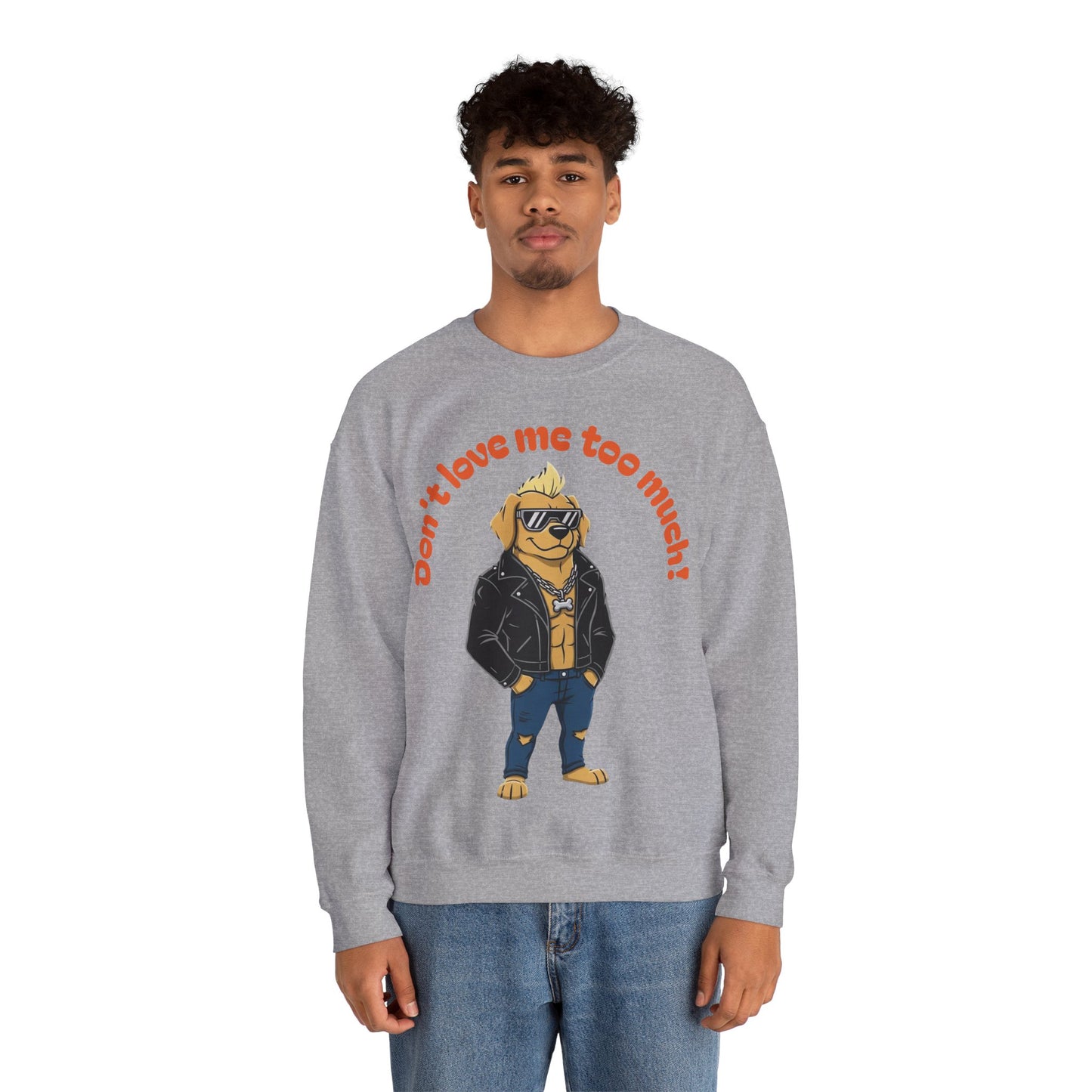 Cool Dog Unisex Heavy Blend Crewneck Sweatshirt style 2