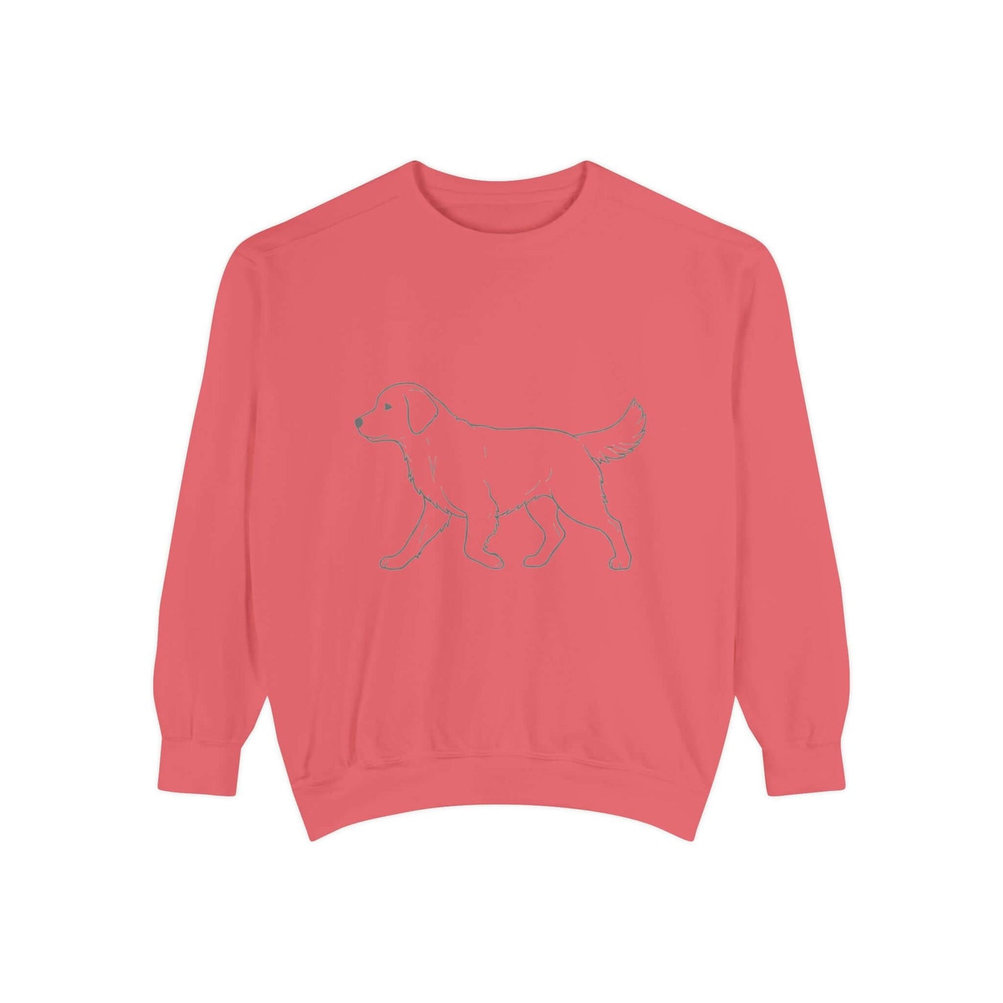 Walking Dog Shadow Cozy Graphic Unisex Crewneck Sweatshirt style 1