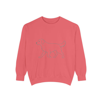 Walking Dog Shadow style 1 Cozy Graphic Unisex Crewneck Sweatshirt