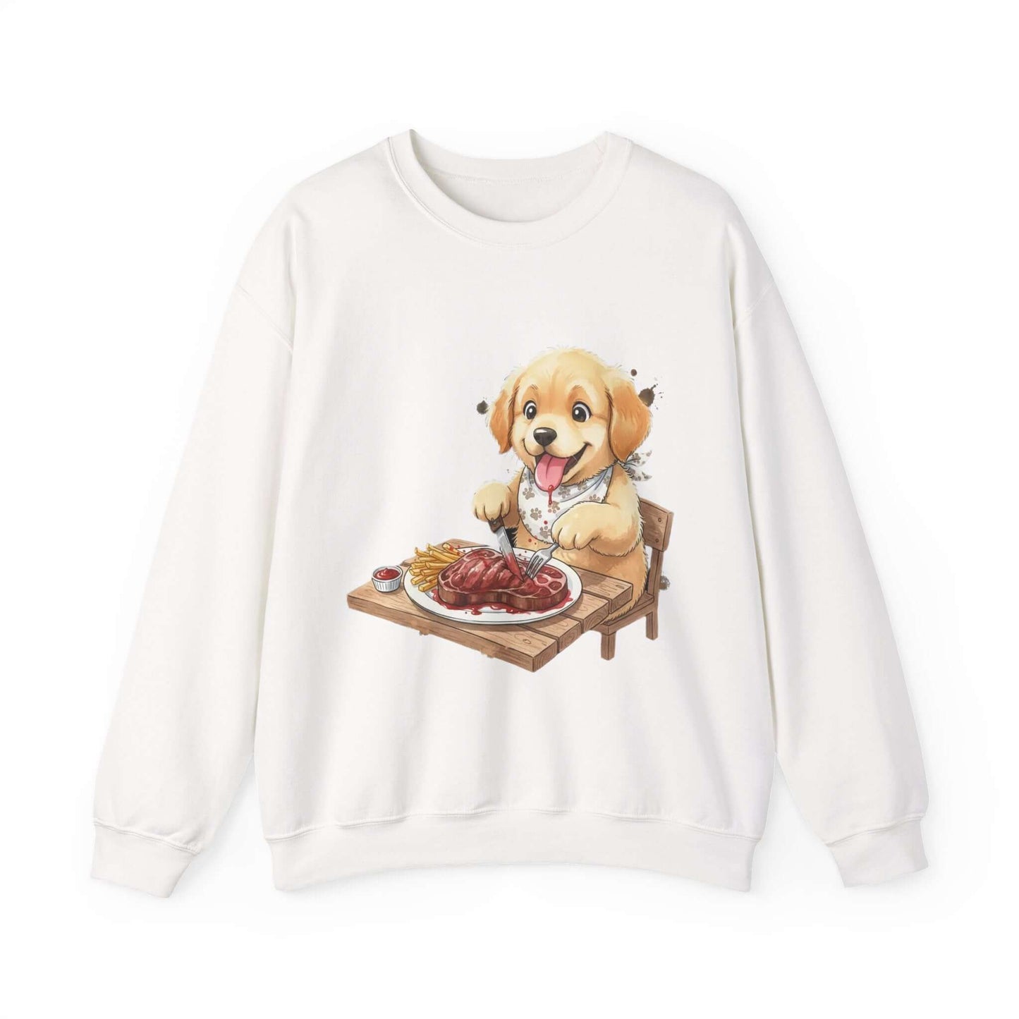 Watercolor Dog painting Unisex Crewneck Sweatshirt style 1