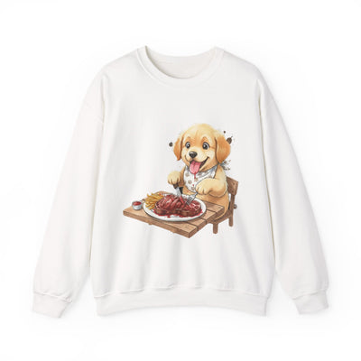 Watercolor painting style 4 Men & Women Cute Cat Pile Crewneck Sweatshirt