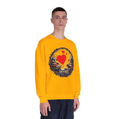 Cats & Dogs Full of Love Unisex NuBlend Crewneck Sweatshirt