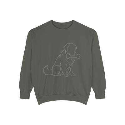 Sitting Dog Shadow style 1 Cozy Graphic Unisex Crewneck Sweatshirt