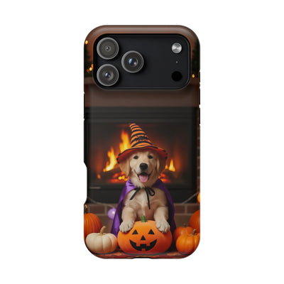 Halloween cute puppy photo style 1 Magnetic Impact-Resistant Phone Case, Cute Dog Design, Pet Owner Gift, Animal Lover Accessory, Birthday Gift for Dog Lovers