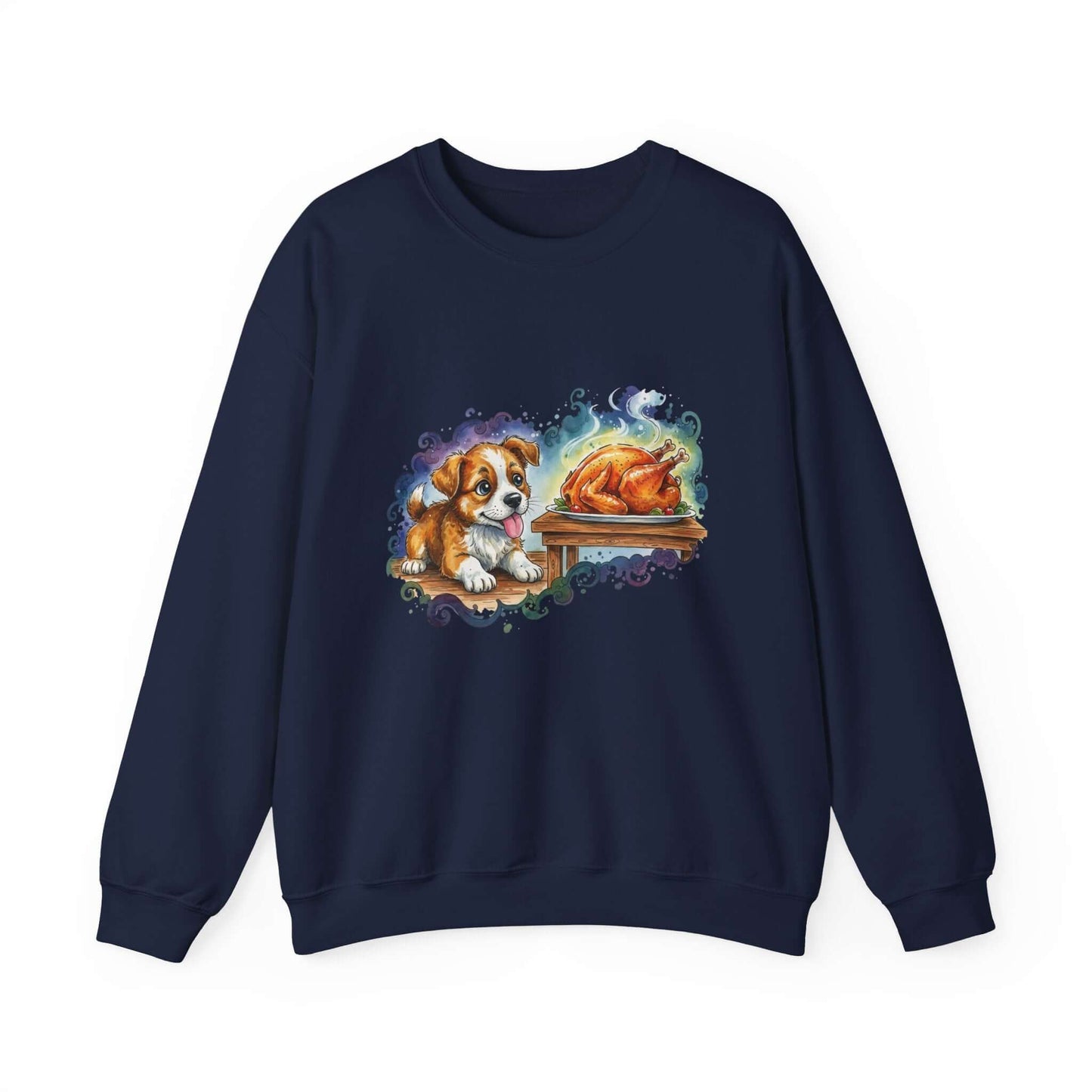 Watercolor Dog painting Unisex Crewneck Sweatshirt style 3