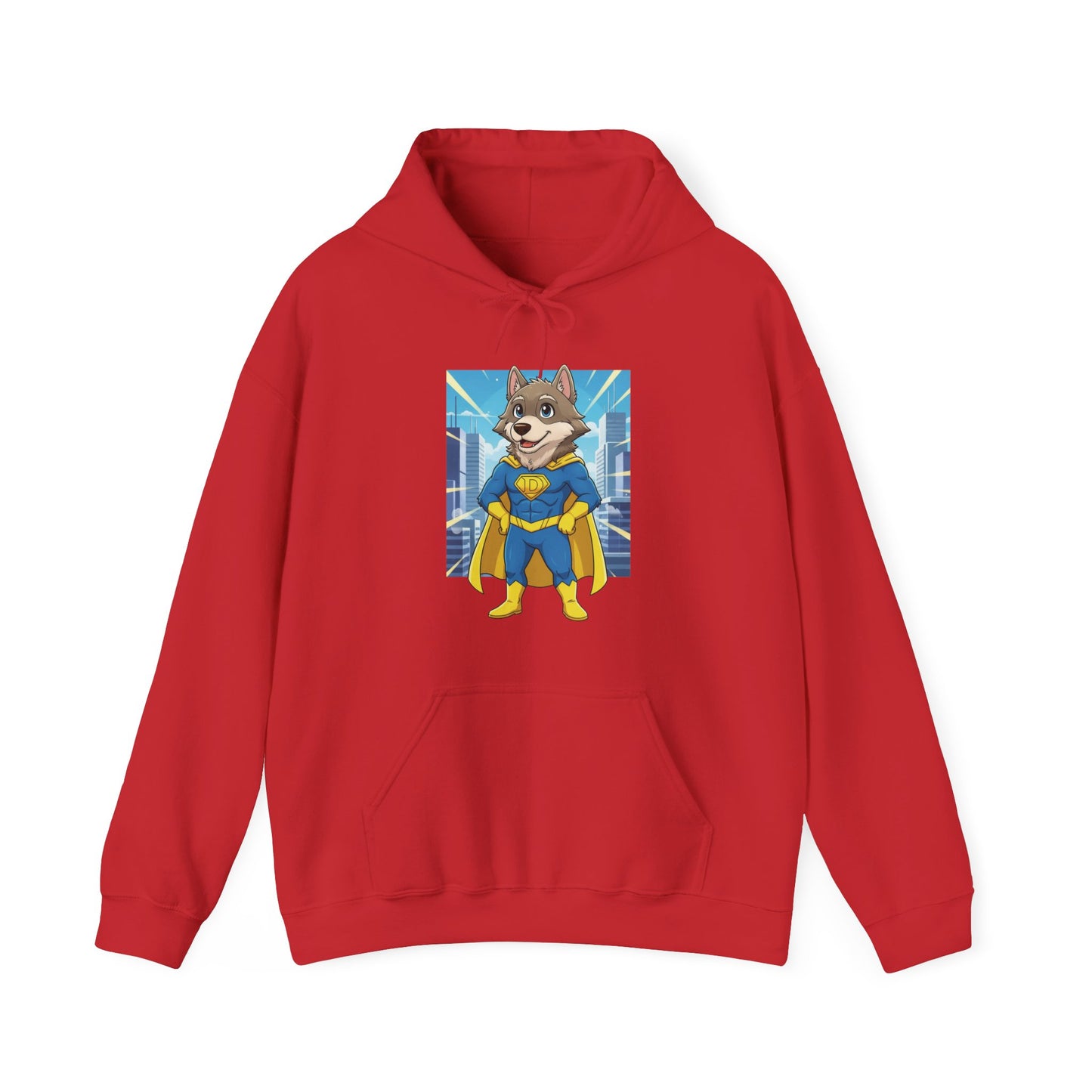 Dog cosplay Superman Funny Design Unisex Hoodie style 1