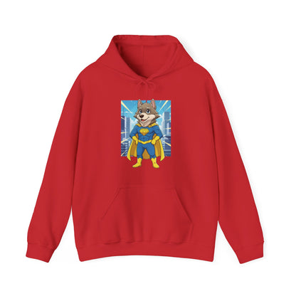 Dog cosplay Superman Funny Design Unisex Hoodie style 1
