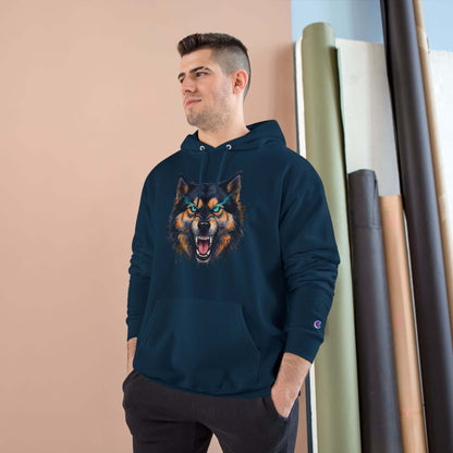 Angry Dog Men and Women Champion Hoodie style 1