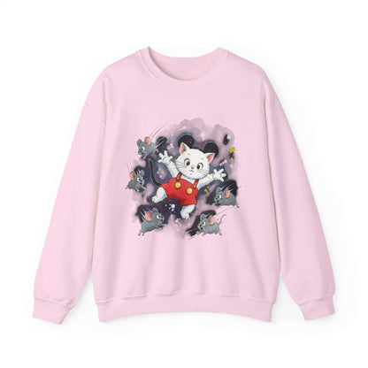 Watercolor Cat painting Unisex Crewneck Sweatshirt style 2