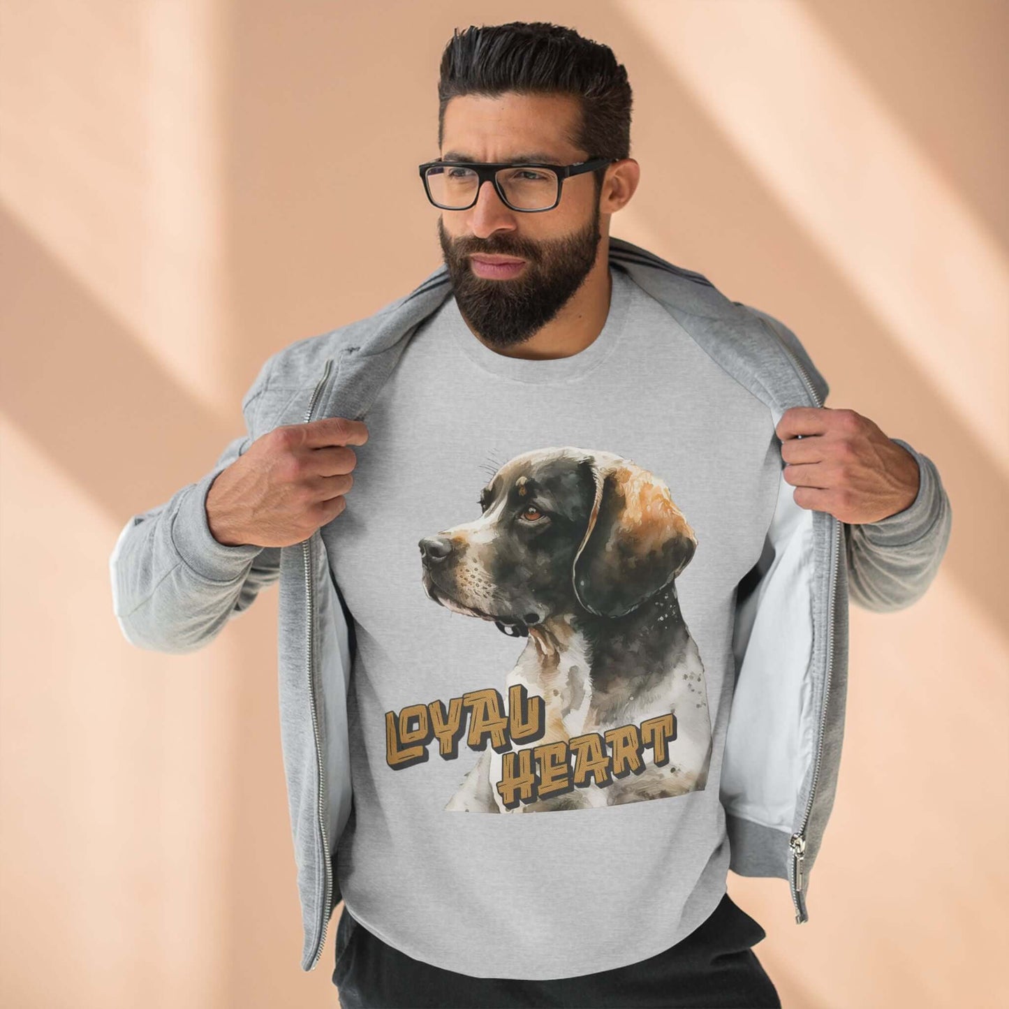 Loyal Heart Dog Lover Unisex Crewneck Sweatshirt style 4