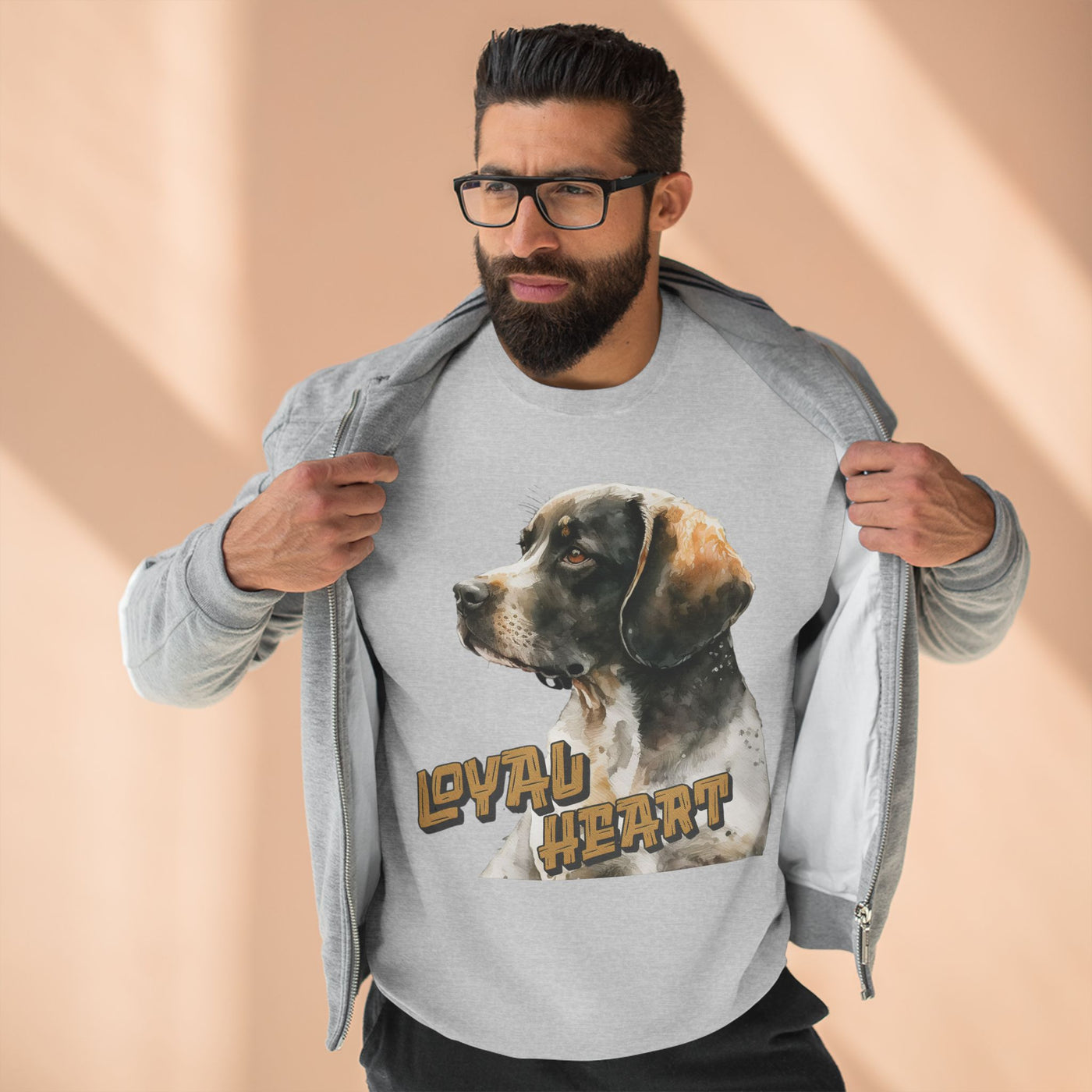"Loyal Heart" Dog Lover style 4 Unisex Crewneck Sweatshirt