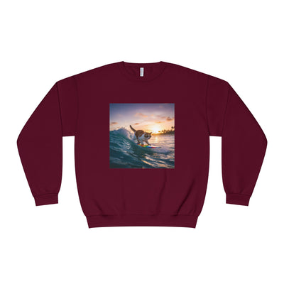 Surfing Cat style 2 Unisex NuBlend® Crewneck Sweatshirt
