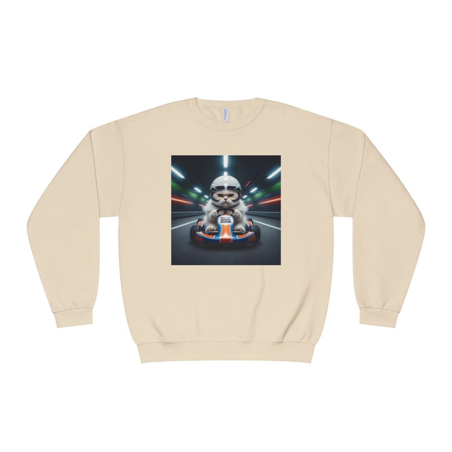 Go Kart Cat Unisex NuBlend Crewneck Sweatshirt style 2