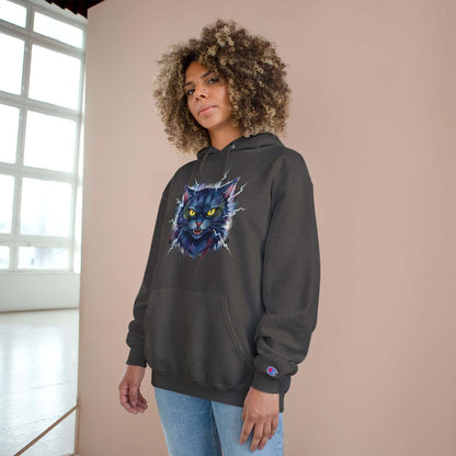 Mad Cat Men and Women Champion Hoodie style 4