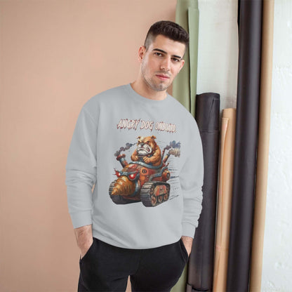 Angry Dog Onboard Graphic Champion Crewneck Sweatshirt style 2