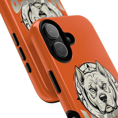 Master Dog Orange Tough Magnetic iPhone 17 / 17 Air / Pro / Pro Max Protective Case support MagSafe