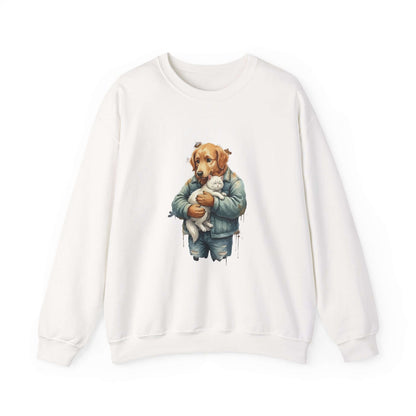 Watercolor Dog painting Unisex Crewneck Sweatshirt style 6