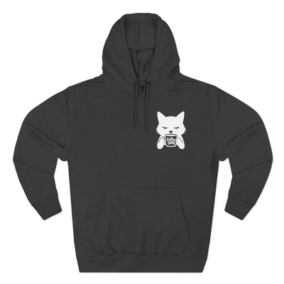 Cat Coffee Time Graphic Unisex Fleece Hoodie