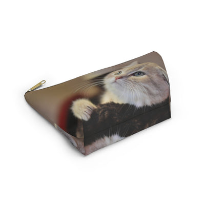 Cute Cat Accessory Pouch | Travel Accessory, Fun Gift, Pet Lover's Item, Unique Accessory Pouch, Travel Essentials