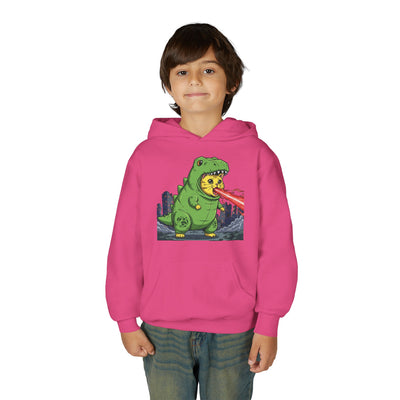 Cat cosplay Godzilla style 4 Unisex Kids Hoodie - Fun & Cozy Heavy Blend Sweatshirt with Cute Design