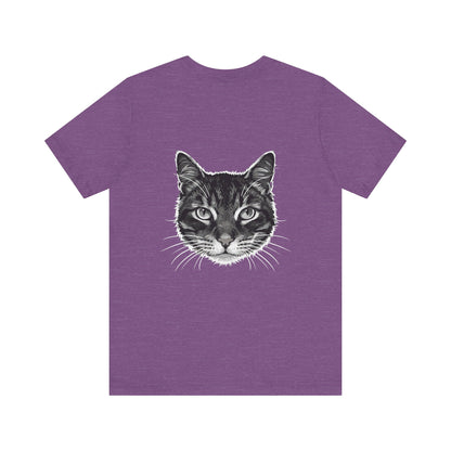 Cat Lover Unisex Tee Cat Head style 1, Perfect Gift for Pet Owners, Vintage Cat Design, Graphic T-shirt, Animal Lover, Casual Wear, Birthday Gift