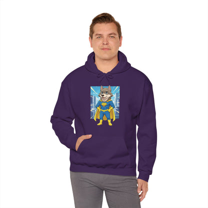 Dog cosplay Superman Funny Design Unisex Hoodie style 1