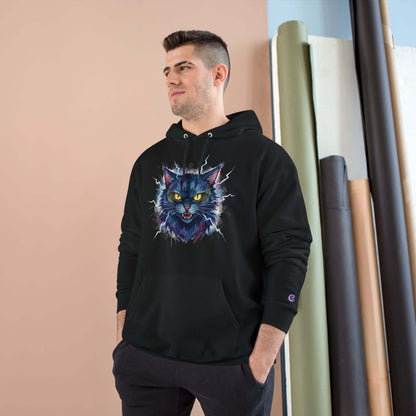 Mad Cat Men and Women Champion Hoodie style 4