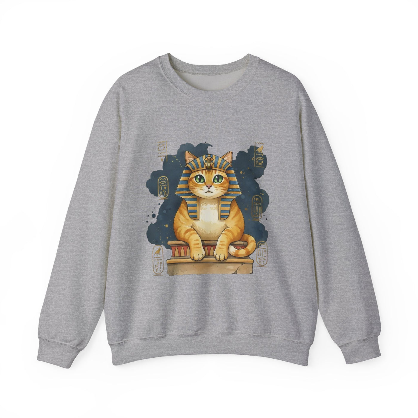 Watercolor painting style 9 Men & Women Cute Cat Pile Crewneck Sweatshirt