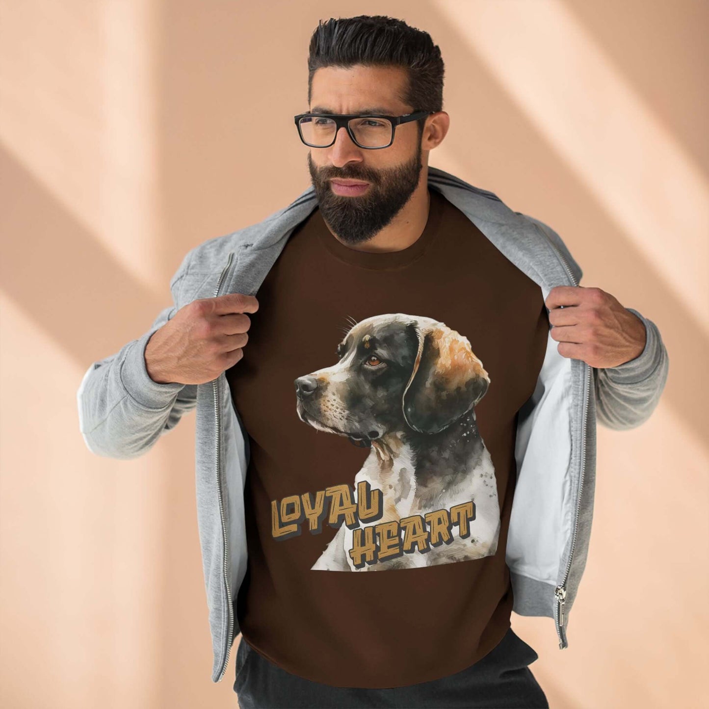 Loyal Heart Dog Lover Unisex Crewneck Sweatshirt style 4