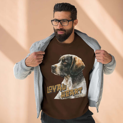 Loyal Heart Dog Lover Unisex Crewneck Sweatshirt style 4