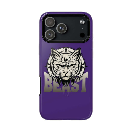 Beast Cat Purple Tough Magnetic Protective Case iPhone 17 series