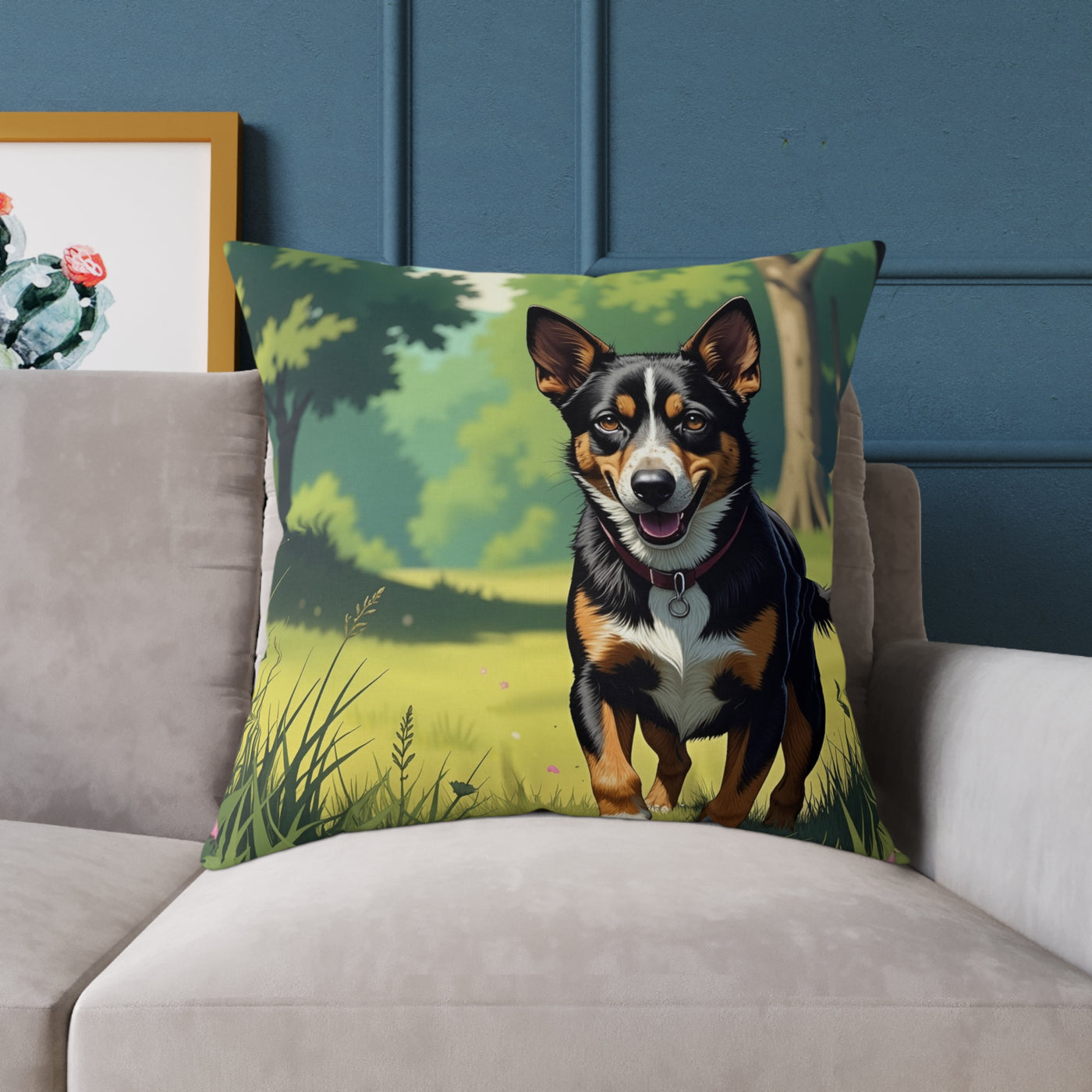 Dog Art style 1 Pillow, Pet Lover Gift, Home Decor, Animal Lover Cushion, Custom Pet Pillow
