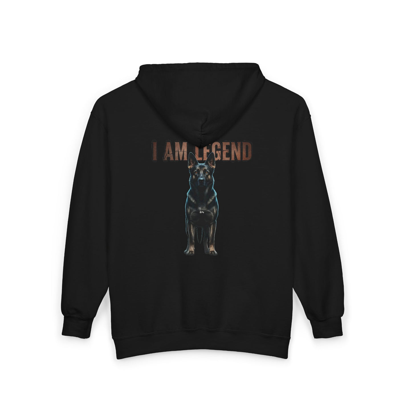 I Am Legend Dog Unisex Full Zip Hoodie with Playful Graphic Design