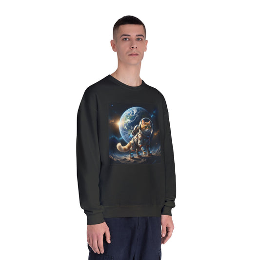 Space Cat Unisex NuBlend Crewneck Sweatshirt style 1
